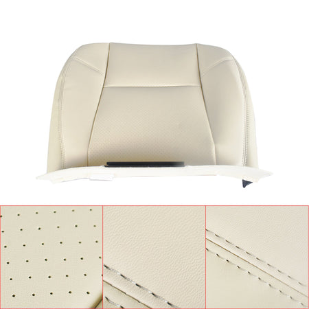 labwork Driver Bottom Seat Cover Tan For 2007-2008 Cadillac Escalade Leatherette Lab Work Auto