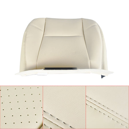 labwork Driver Bottom Seat Cover Tan For 2007-2008 Cadillac Escalade Leatherette Lab Work Auto