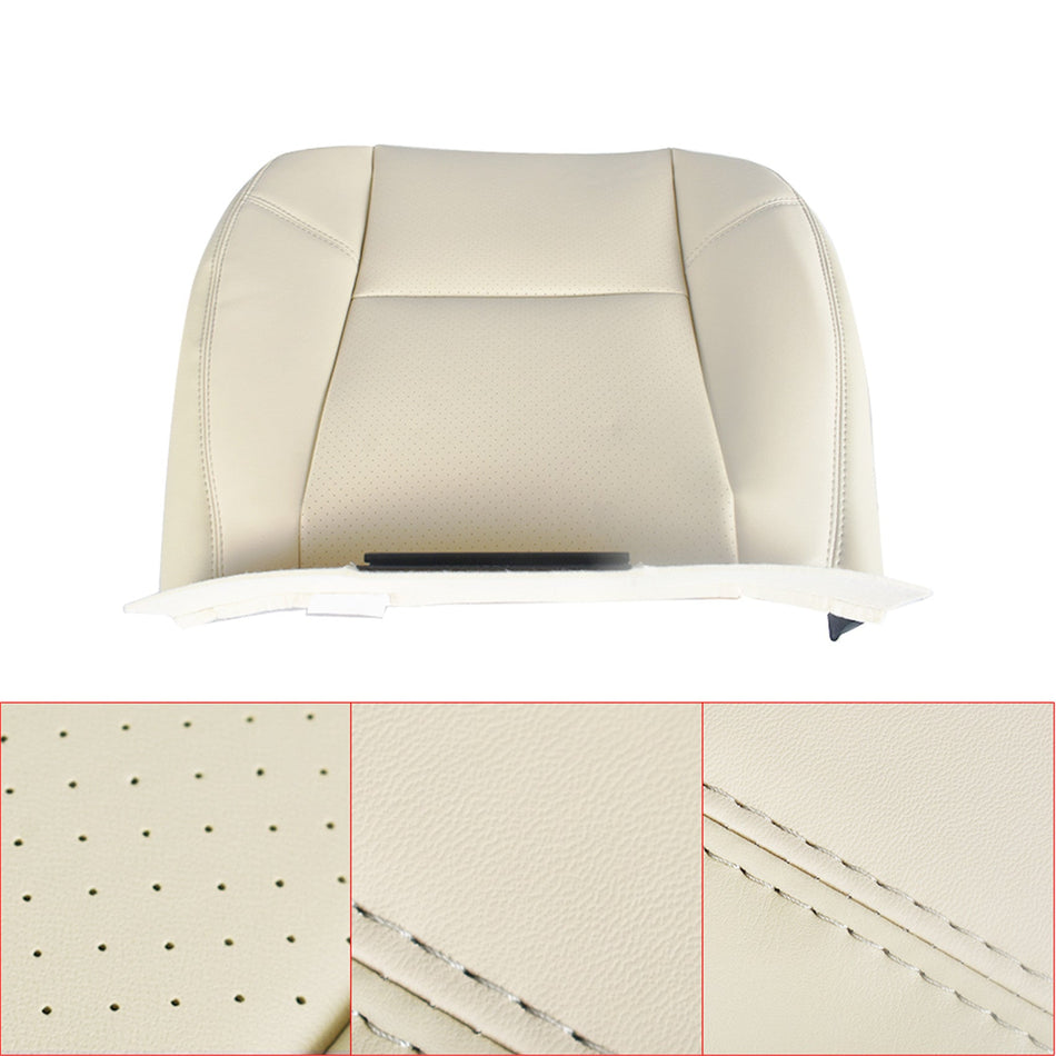 labwork Driver Bottom Seat Cover Tan For 2007-2008 Cadillac Escalade Leatherette Lab Work Auto