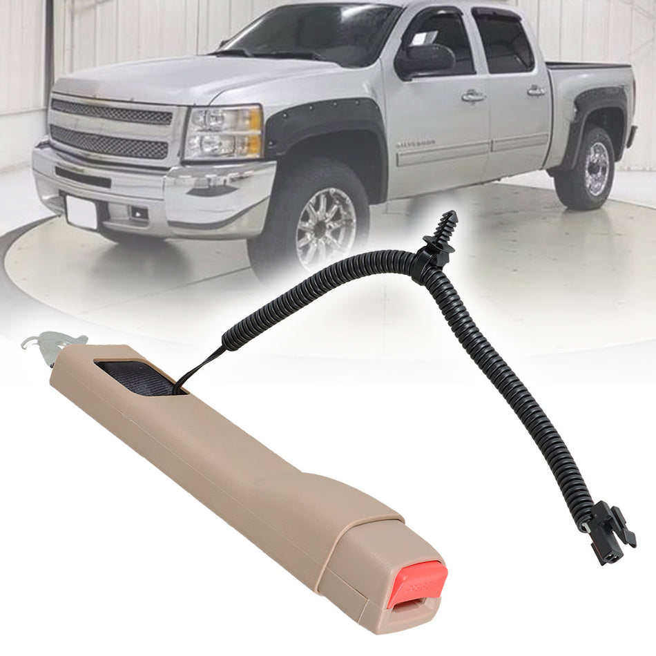 labwork Driver Lh Seat Belt Buckle Tan For 07-2013 Silverado Sierra Tahoe Yukon Lab Work Auto