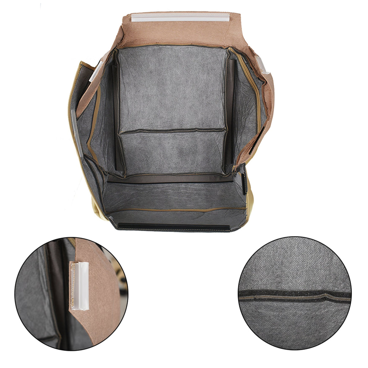 labwork Driver Side Bottom Seat Cover For 2005-2008 Ford F150 Lariat Leatherette Lab Work Auto