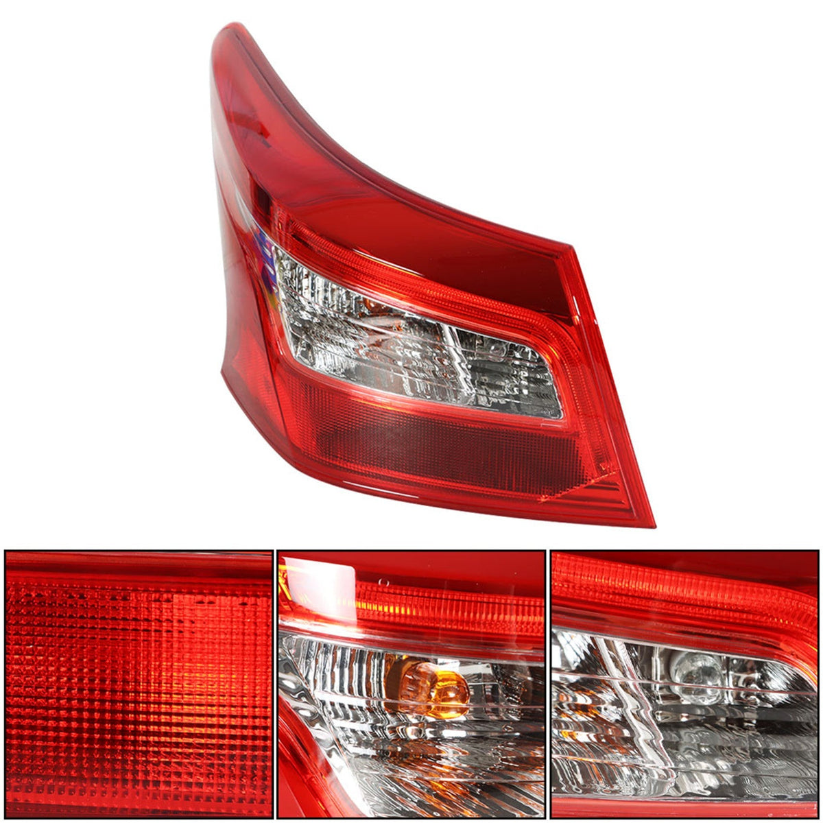 labwork Driver Side Tail Light for 2016-2018 Nissan Sentra Rear LED Tail Light Brake Lamp Assembly NI2804108 265553YU0A LH Left Side Lab Work Auto