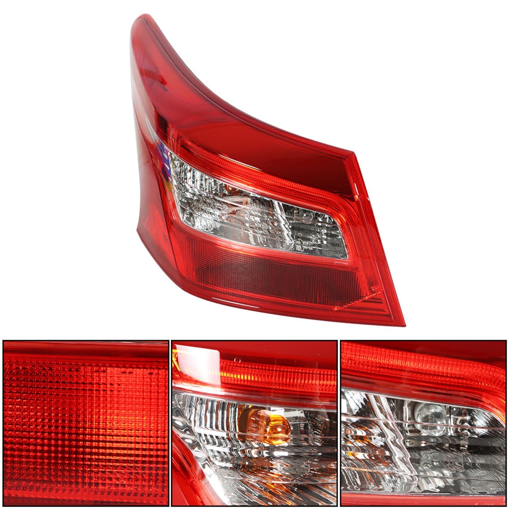 labwork Driver Side Tail Light for 2016-2018 Nissan Sentra Rear LED Tail Light Brake Lamp Assembly NI2804108 265553YU0A LH Left Side Lab Work Auto