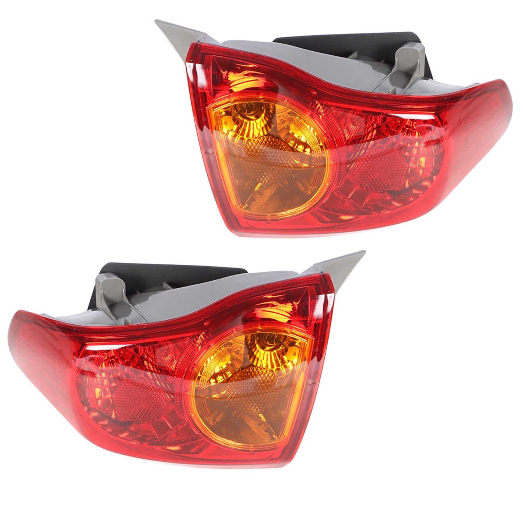labwork Driver and Passenger Side Rear Tail light Tail Lamp Assembly Replacement for 2009 2010 Toyota Corolla 8155002460 8156002460 TO2800175 TO2801175 Lab Work Auto