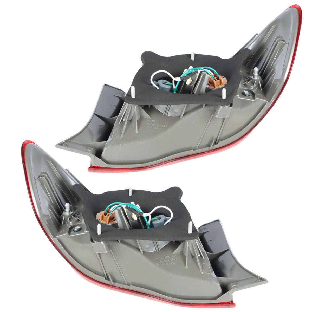 labwork Driver and Passenger Side Rear Tail light Tail Lamp Assembly Replacement for 2009 2010 Toyota Corolla 8155002460 8156002460 TO2800175 TO2801175 Lab Work Auto