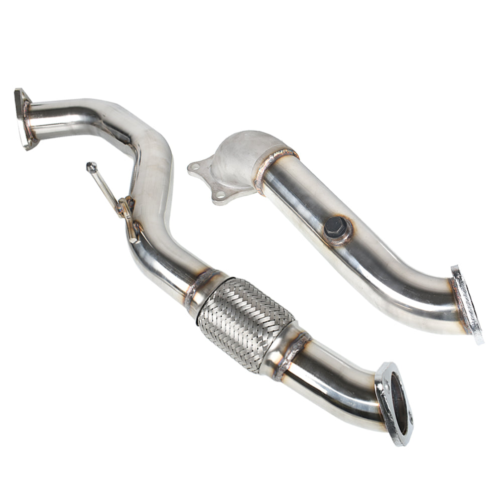 labwork Exhaust Downpipe Down+Front Pipe Fit for 16-20 Honda Civic 1.5T Turbo EX/SI/LX Lab Work Auto