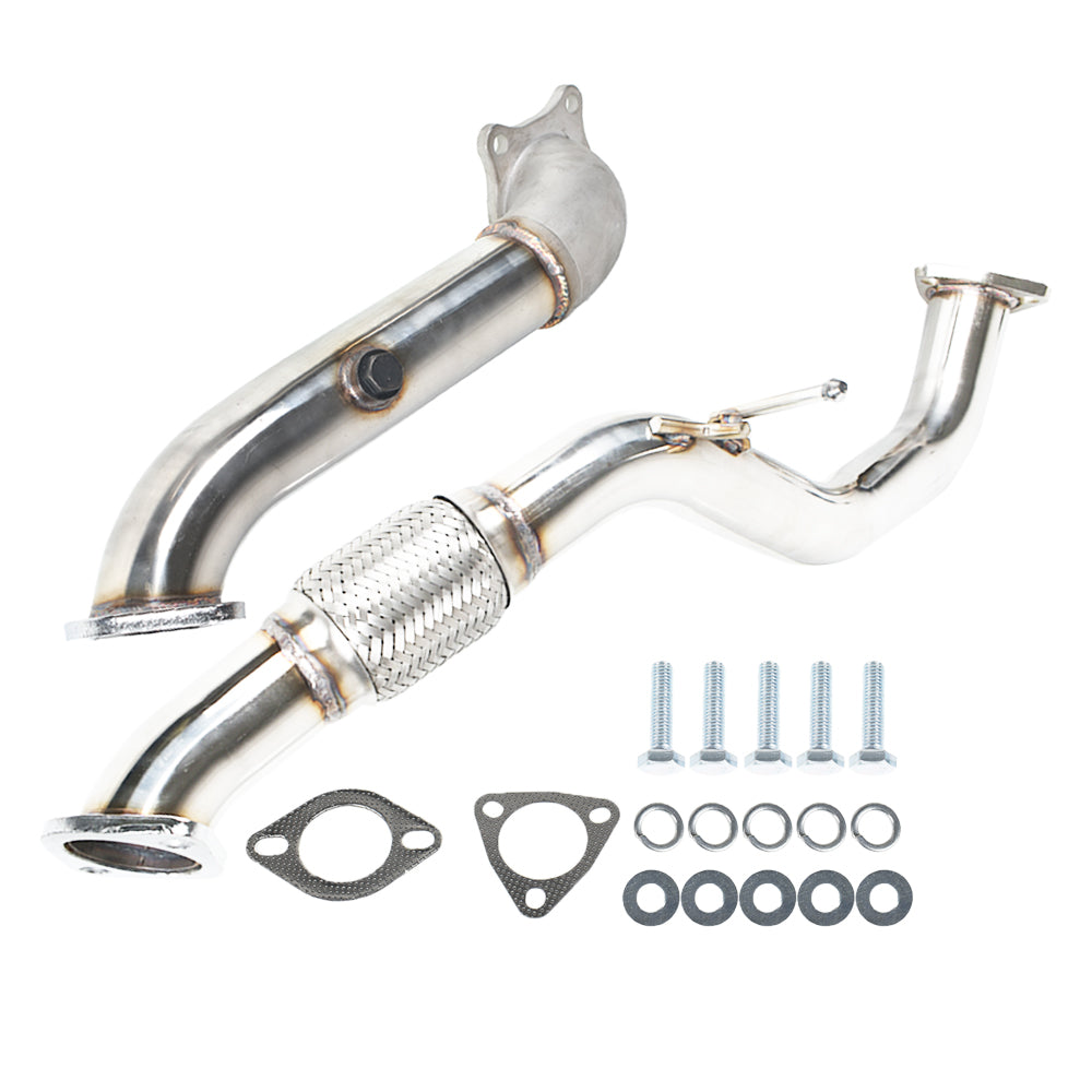 labwork Exhaust Downpipe Down+Front Pipe Fit for 16-20 Honda Civic 1.5T Turbo EX/SI/LX Lab Work Auto