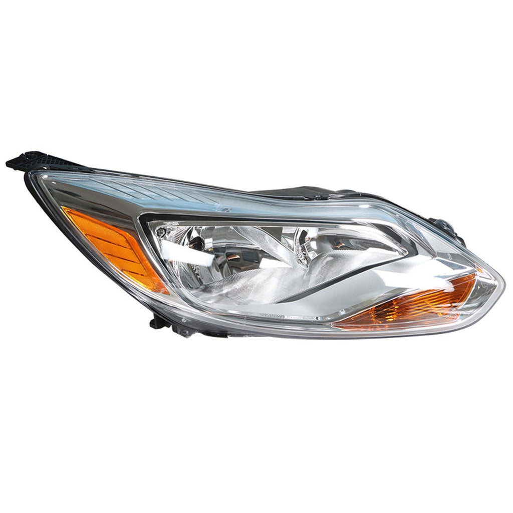 labwork Fit For 2012-2014 Ford Focus Chrome Housing Halogen Headlight Right Side Lab Work Auto