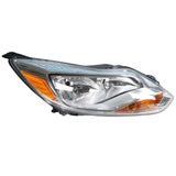 labwork Fit For 2012-2014 Ford Focus Chrome Housing Halogen Headlight Right Side