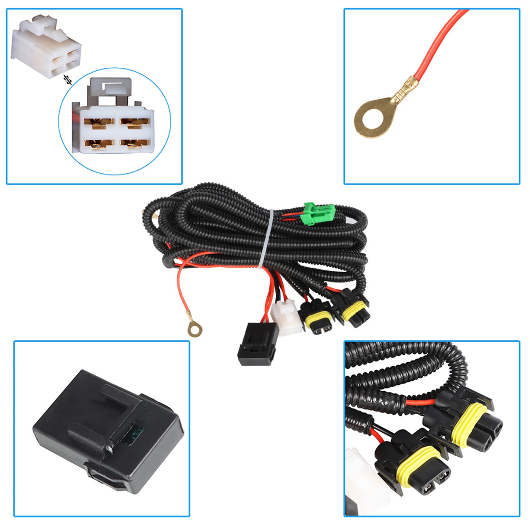 labwork Fog Lights Assembly Replacement for 2004 2005 Mitsubishi Lancer Clear Lens Bumper Fog Lamp Left+Right Side (Passenger & Driver Side) Lab Work Auto