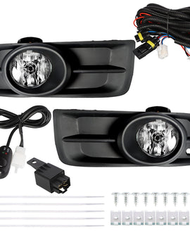 labwork Fog Lights Assembly for 2010 2011 2012 2013 2014 Chevy Cruze Bumper Fog Lamp + Wiring Switch Left+Right Side (Passenger & Driver Side)
