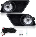 labwork Fog Lights Assembly Replacement for 2011 2012 2013 2014 Dodge Clear Lens Bumper Fog Lamp Left+Right Side(Passenger & Driver Side)