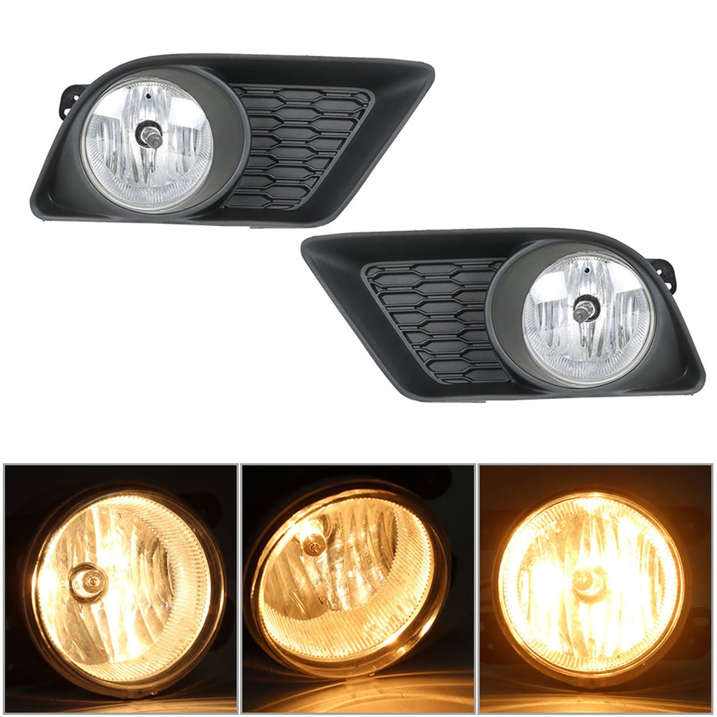 labwork Fog Lights Assembly Replacement for 2011 2012 2013 2014 Dodge Clear Lens Bumper Fog Lamp Left+Right Side(Passenger & Driver Side) Lab Work Auto