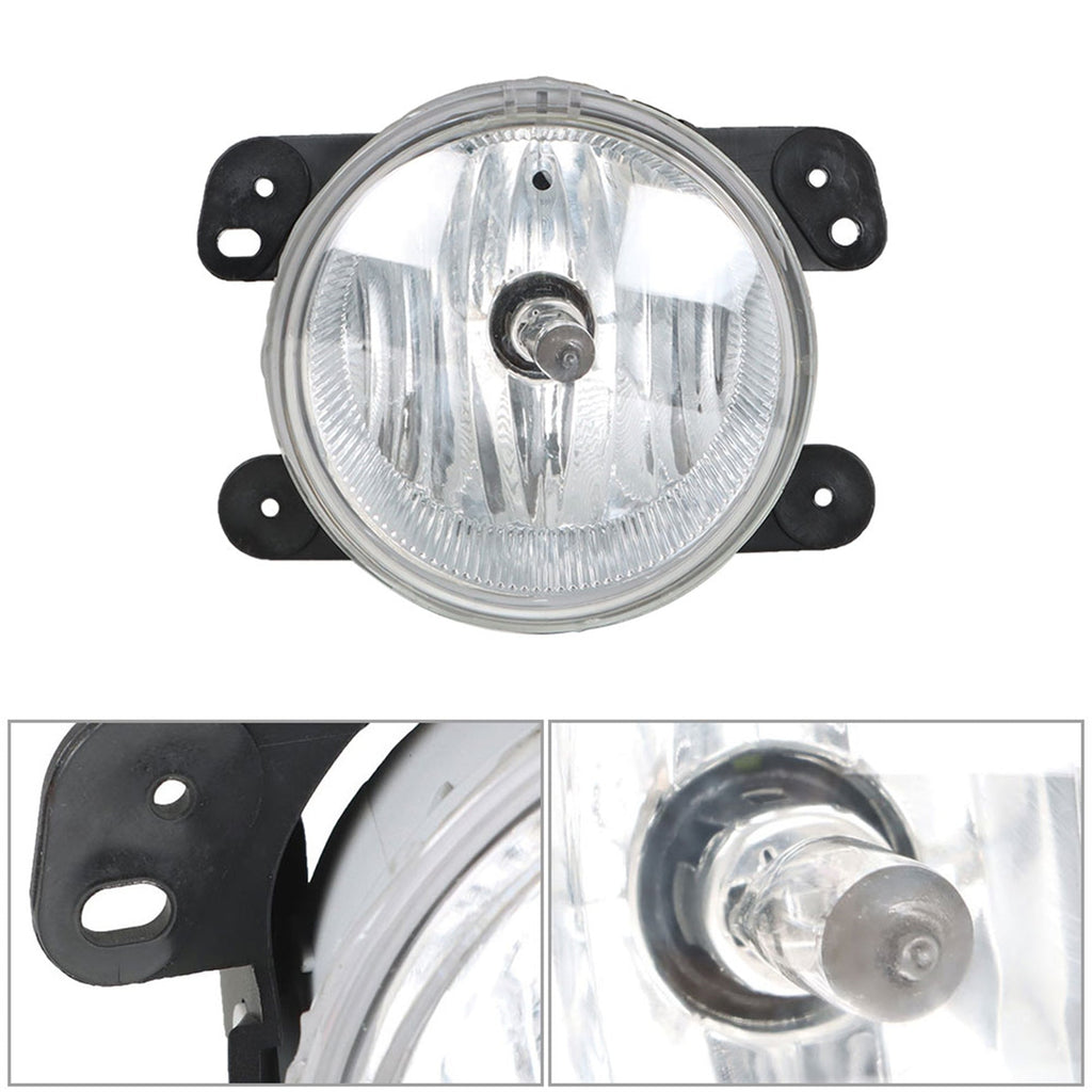 labwork Fog Lights Assembly Replacement for 2011 2012 2013 2014 Dodge Clear Lens Bumper Fog Lamp Left+Right Side(Passenger & Driver Side) Lab Work Auto