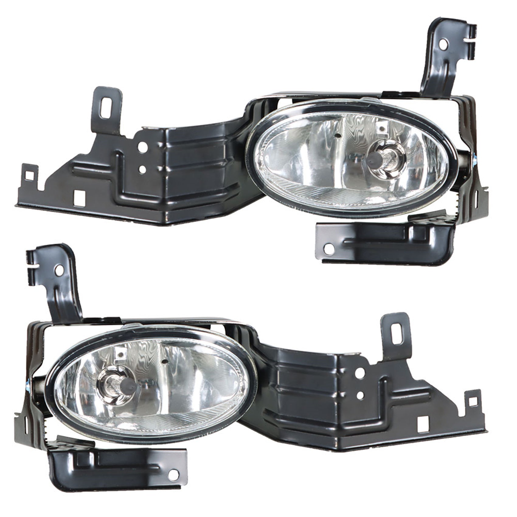 labwork Fog Lights Assembly Replacement for 2011 2012 Honda Accord Sedan Clear Lens Bumper Fog Lamp Left+Right Side(Bulbs+Bezel+Switch) Lab Work Auto