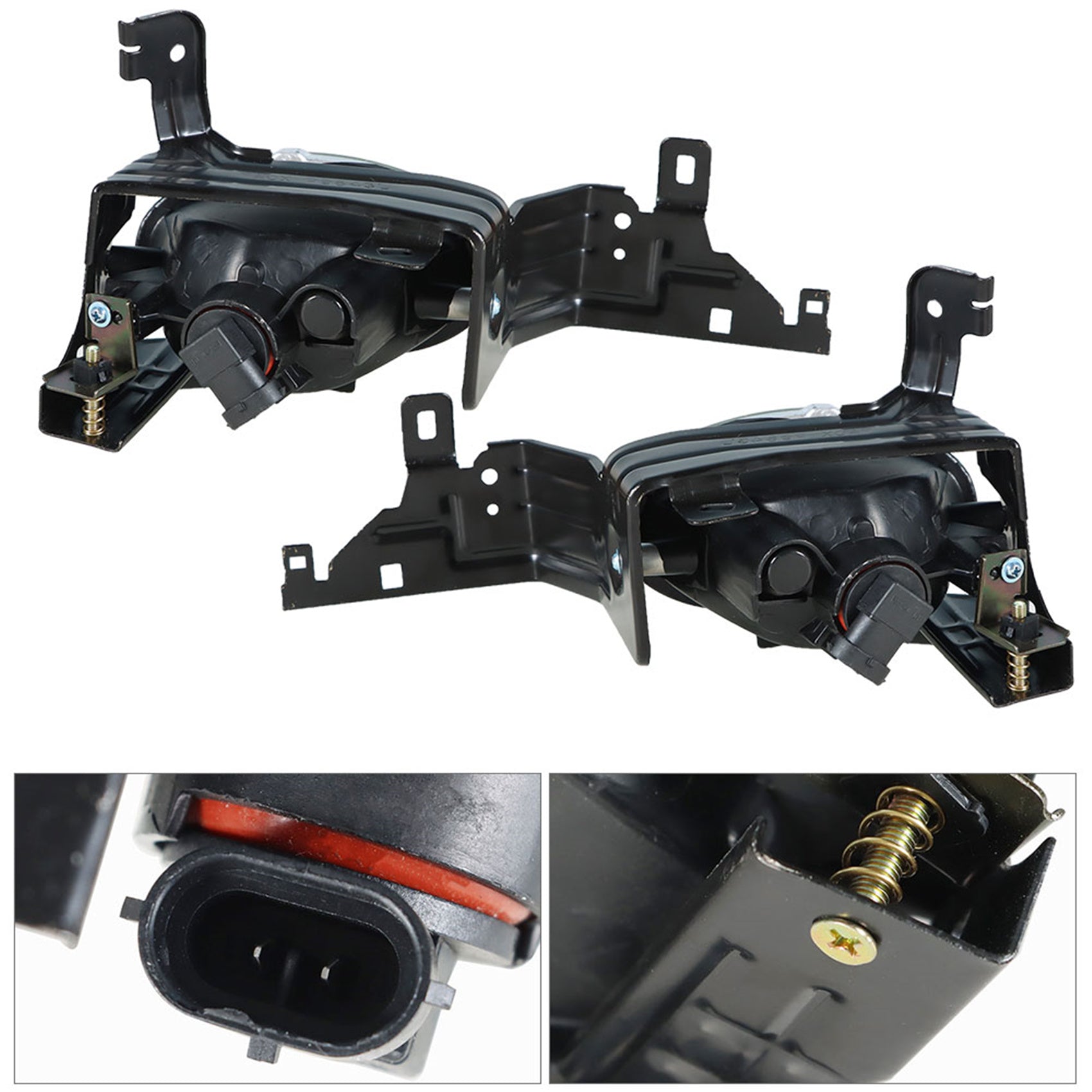 labwork Fog Lights Assembly Replacement for 2011 2012 Honda Accord Sedan Clear Lens Bumper Fog Lamp Left+Right Side(Bulbs+Bezel+Switch) Lab Work Auto