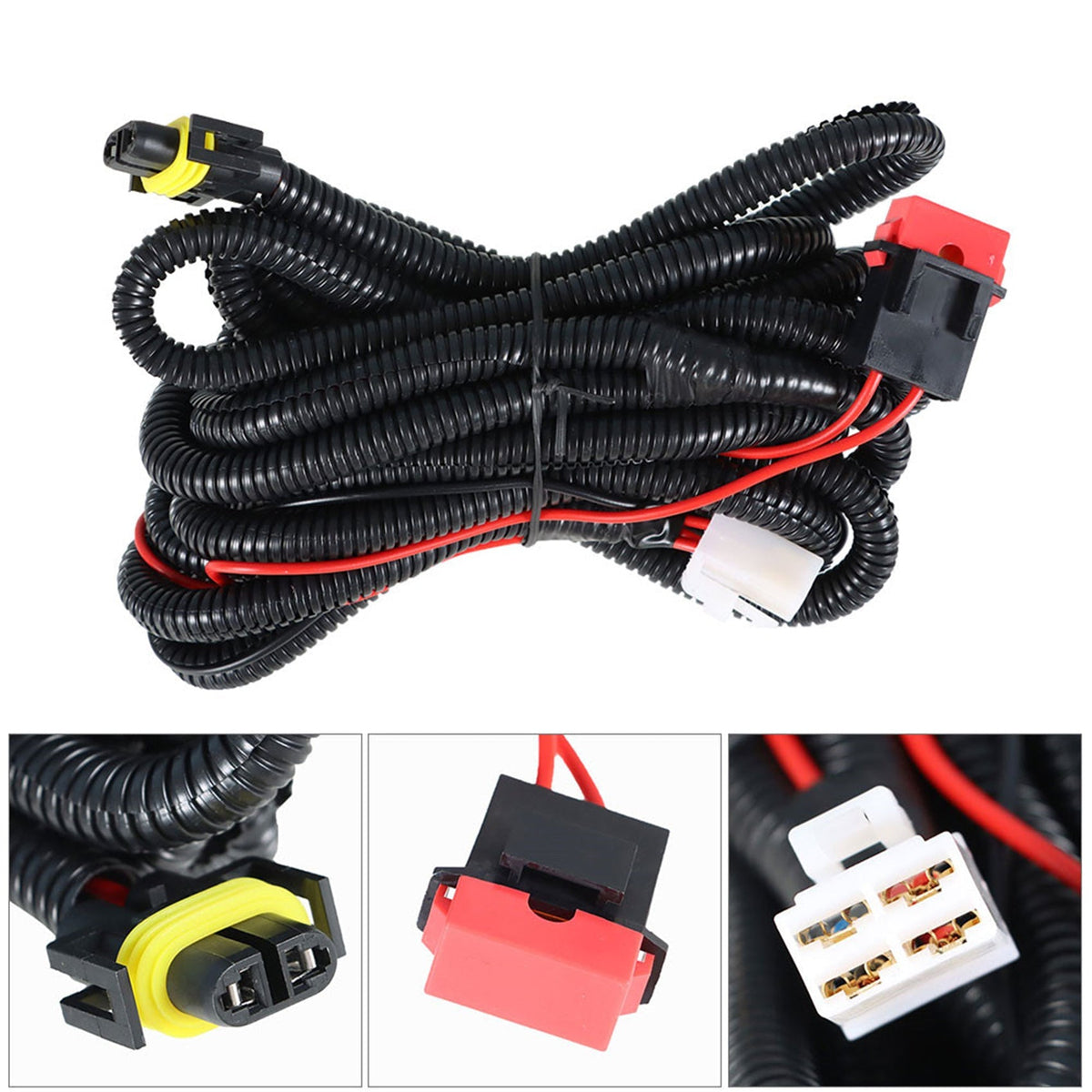 labwork Fog Lights Assembly Replacement for 2011 2012 Honda Accord Sedan Clear Lens Bumper Fog Lamp Left+Right Side(Bulbs+Bezel+Switch) Lab Work Auto