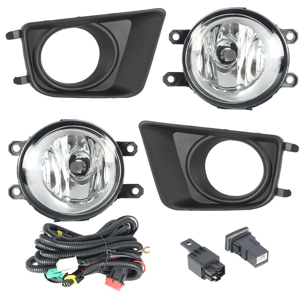 labwork Fog Lights Assembly Replacement for 2012 2013 2014 2015 Toyota Tacoma Clear Lens Bumper Fog Lamp Left+Right Side (Passenger & Driver Side) Lab Work Auto