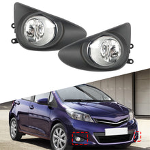 Load image into Gallery viewer, labwork Fog Lights Assembly Replacement for 2012-2014 Toyota Yaris Hatchback Clear Lens Bumper Fog Lamp Left+Right Side (Passenger &amp; Driver Side) Lab Work Auto