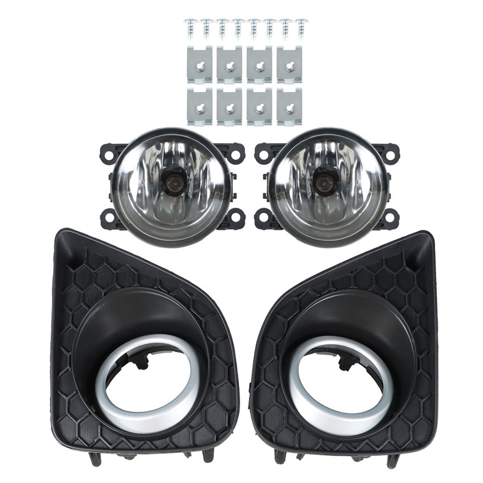 labwork Fog Lights Assembly Replacement for 2013-2015 2Dr Honda Accord Coupe Glass Len Bumper Fog Lamp Left+Right Side (Passenger & Driver Side) Lab Work Auto