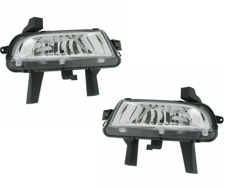 labwork Fog Lights Assembly Replacement for 2014 2015 2016 Buick LaCrosse Clear Lens Bumper Fog Lamp Left+Right Side (Passenger & Driver Side) Lab Work Auto