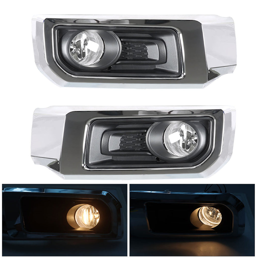 labwork Fog Lights Assembly Replacement for 2014-2021 Toyota 4Runner Limited Clear Lens Bumper Fog Lamp Left+Right Side (Passenger & Driver Side) Lab Work Auto