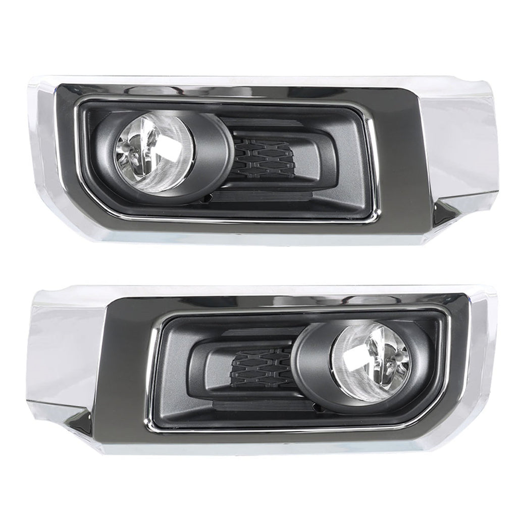 labwork Fog Lights Assembly Replacement for 2014-2021 Toyota 4Runner Limited Clear Lens Bumper Fog Lamp Left+Right Side (Passenger & Driver Side) Lab Work Auto