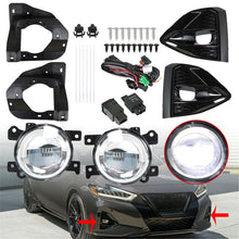 Load image into Gallery viewer, labwork Fog Lights Assembly Replacement for 2020-2021 Nissan Maxima Clear Lens Bumper Fog Lamp Left+Right Side (Bulbs+Bezel+Switch) Lab Work Auto