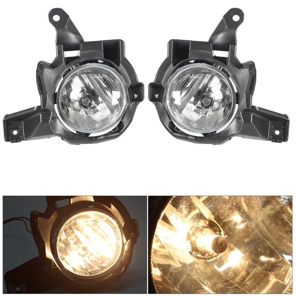 labwork Fog Lights Assembly TO2593130 TO2592130 Replacement for 2013 2014 2015 RAV4 Clear Lens Bumper Fog Lamp Left+Right Side (Bulbs+Bezel+Switch) Lab Work Auto