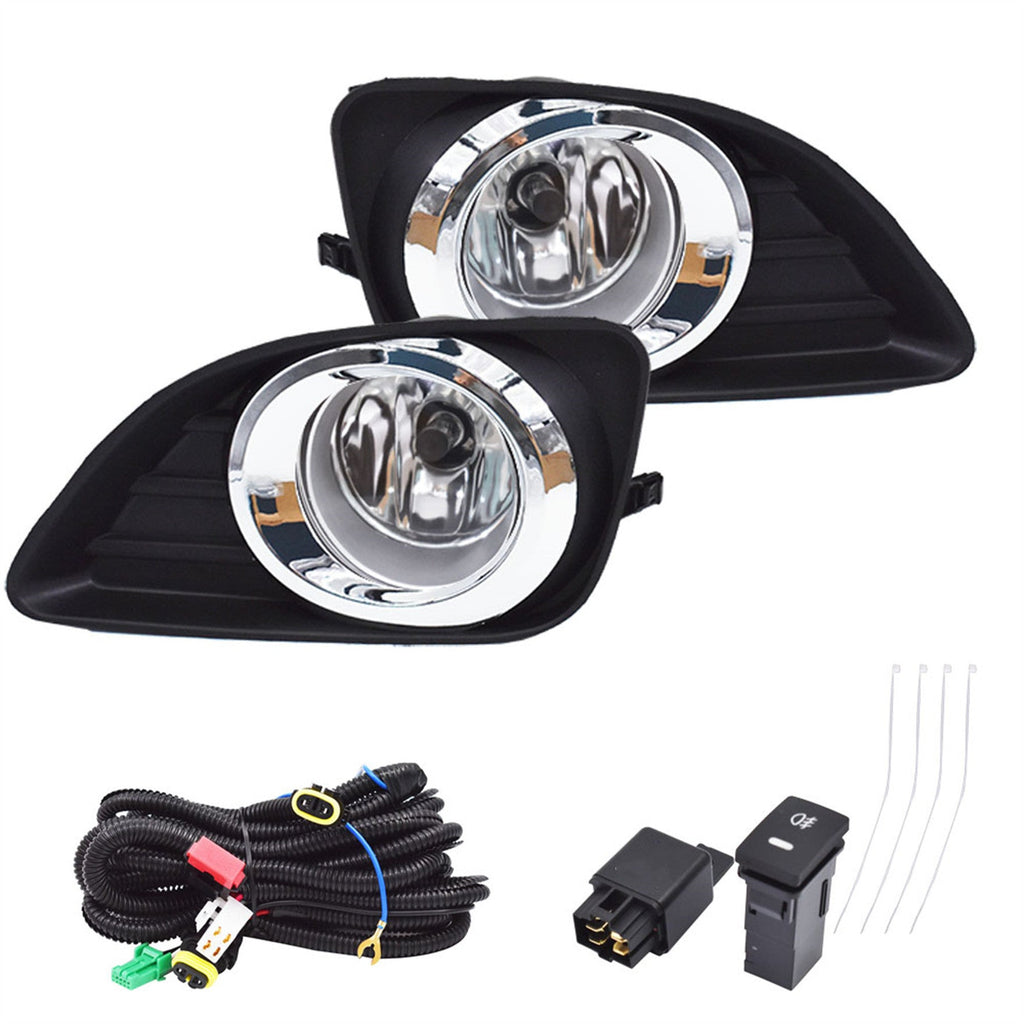 labwork Fog Lights, Fog Lamps (Clear Lens) for 2010-2011 Toyota Camry - Includes Switch and Wiring Kit (2pcs a Set) Lab Work Auto 