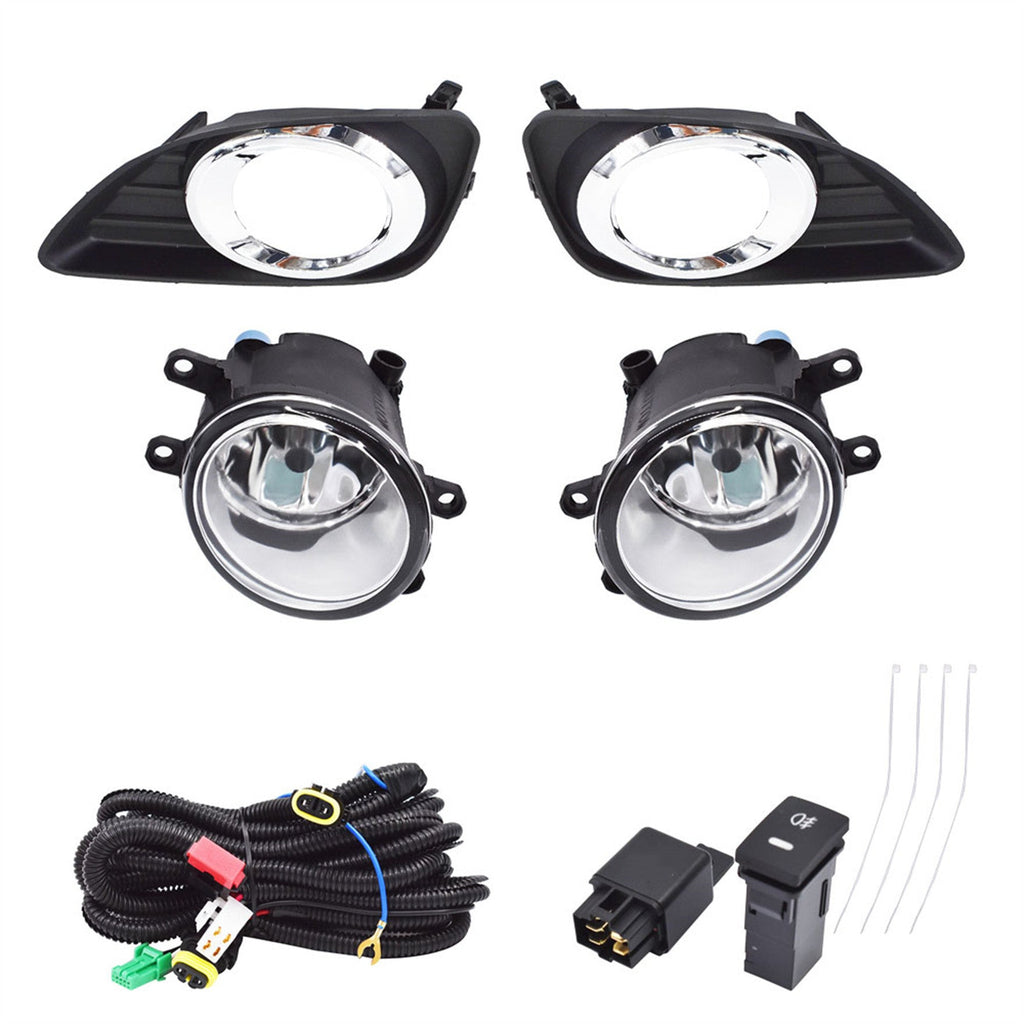 labwork Fog Lights, Fog Lamps (Clear Lens) for 2010-2011 Toyota Camry - Includes Switch and Wiring Kit (2pcs a Set) Lab Work Auto 