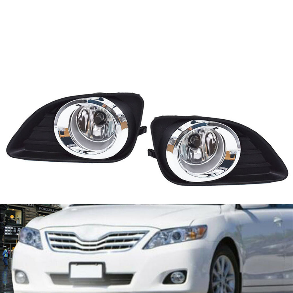 labwork Fog Lights, Fog Lamps (Clear Lens) for 2010-2011 Toyota Camry - Includes Switch and Wiring Kit (2pcs a Set) Lab Work Auto 