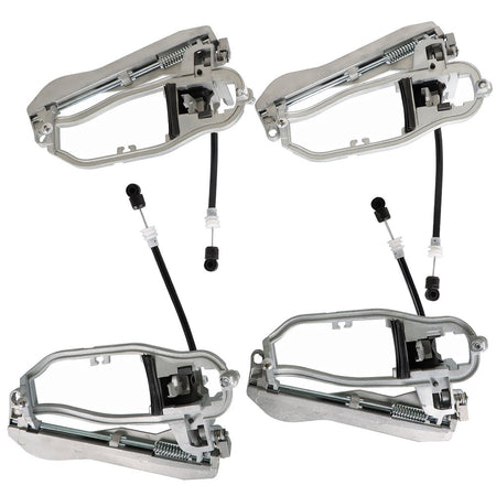 labwork For 00-06 BMW X5 Set of 4pcs Exterior Outside Door Handle Carrier DS88 Lab Work Auto