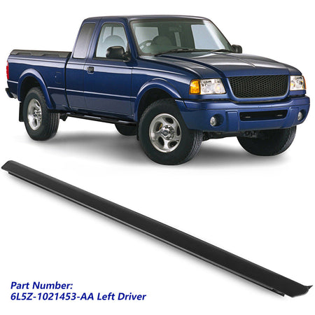labwork For 1999-2011 Ford Ranger Front Left Door Window Glass Weatherstrip Seal Lab Work Auto