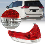 labwork For 2011-2014 Toyota Sienna Outer Tail Lights Lamp Driver Left Side