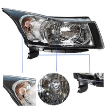 Load image into Gallery viewer, labwork For 2011-2015 Chevy Cruze Right And Left Side Headlamps Chrome Headlight Lab Work Auto