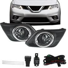 Load image into Gallery viewer, labwork For 2014-2016 Nissan Rogue Chrome Fog Light Driving Lamp+ Switch+ Bezel Lab Work Auto