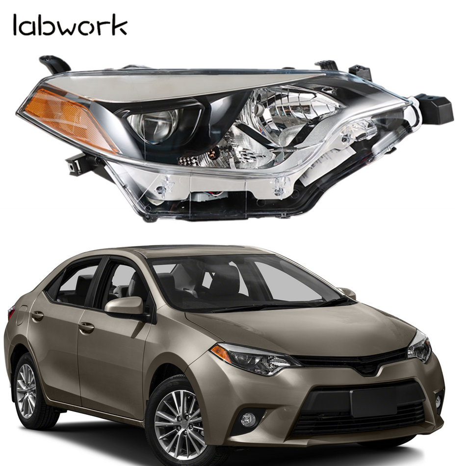 labwork For 2014-2016 Toyota Corolla Built in LED Headlight Headlamp Right Side Lab Work Auto