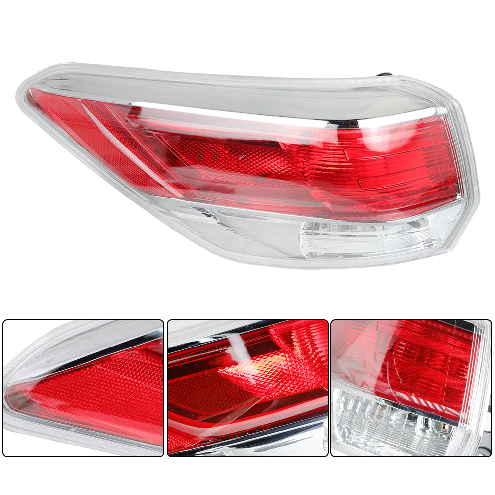labwork For 2014-2016 Toyota Highlander Outer Tail Light Lamp Halogen Left Side Lab Work Auto