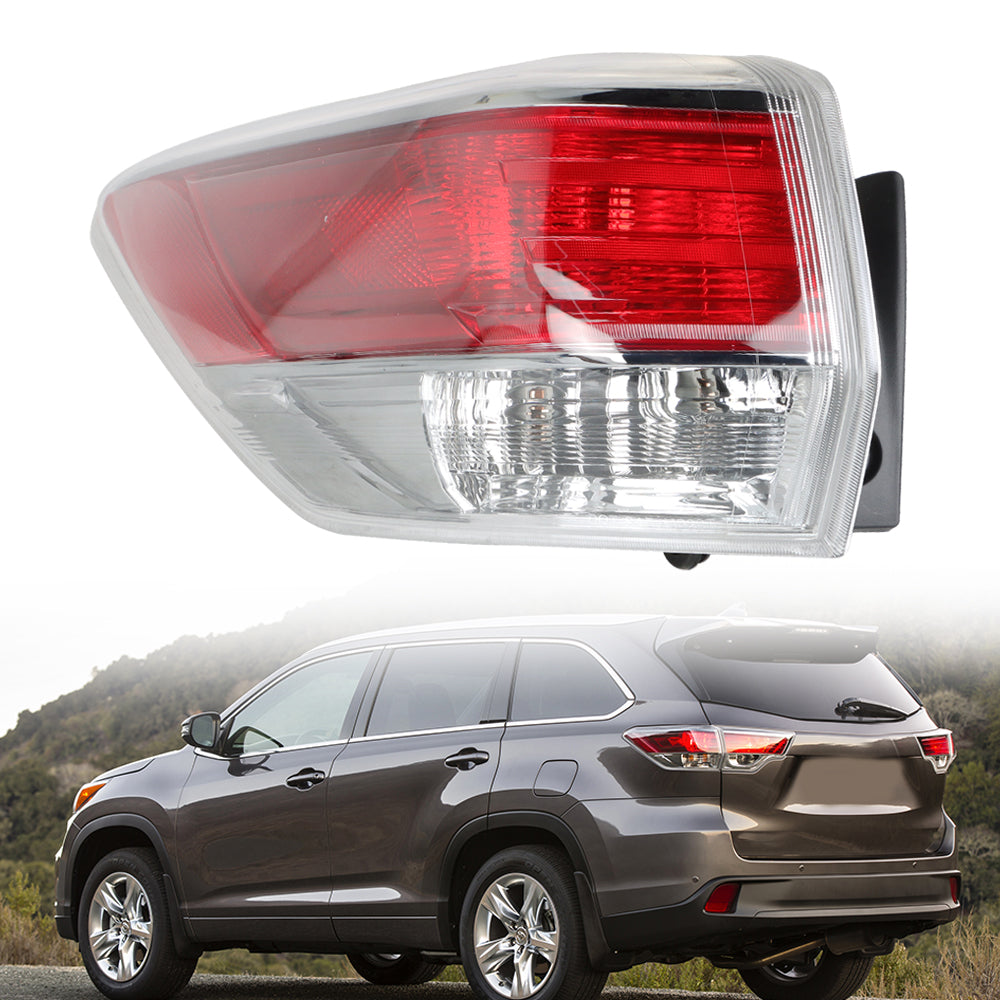 labwork For 2014-2016 Toyota Highlander Outer Tail Light Lamp Halogen Left Side Lab Work Auto