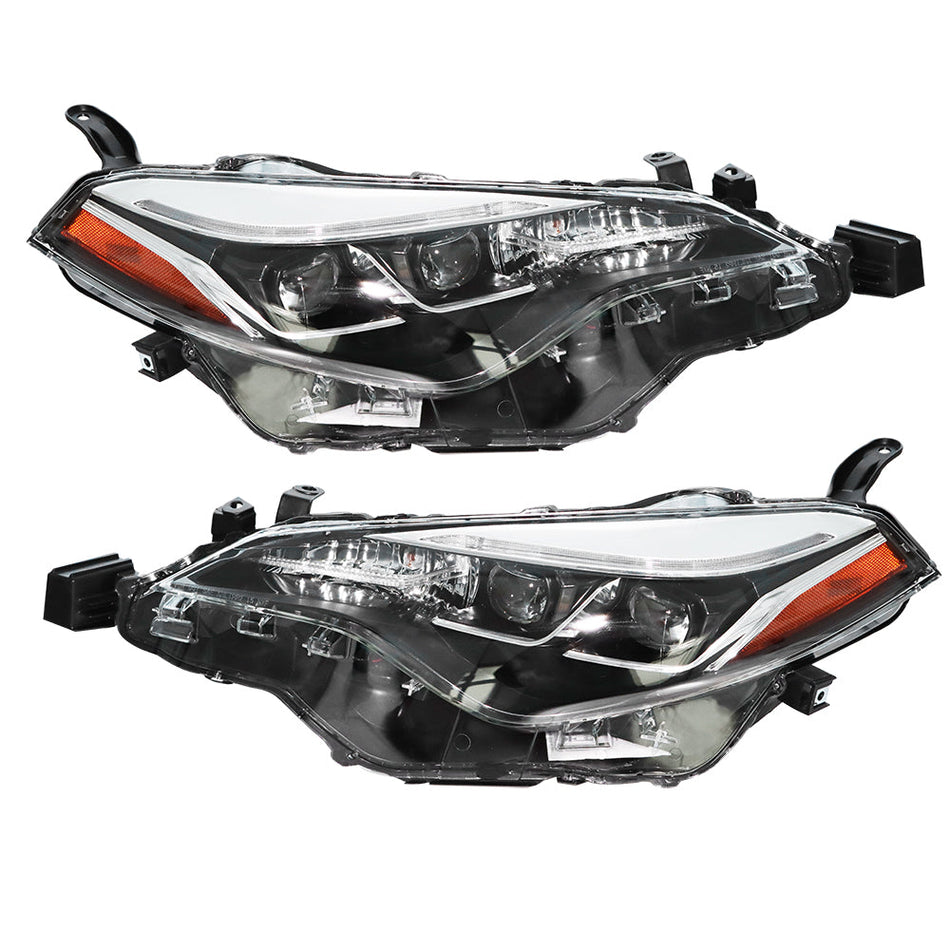 labwork For 2017-19 Toyota Corolla C L Le Le Eco Black Projector Headlight RH&LH Lab Work Auto
