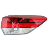 labwork For 2017 2018 2019 Toyota Highlander Right Side Outer Tail Light Lamp