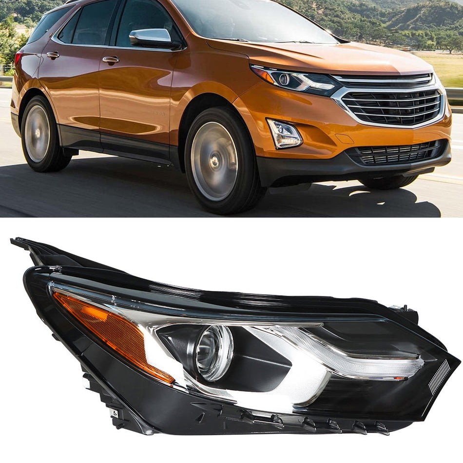 labwork For 2018 2019 Chevrolet Equinox Halogen Headlight Clear Lens Passenger Lab Work Auto