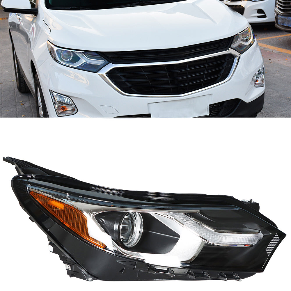 labwork For 2018 2019 Chevrolet Equinox Halogen Headlight Clear Lens Passenger Lab Work Auto