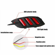 Load image into Gallery viewer, labwork For Honda Civic Sedan 2016-2019 LED Reflector Rear Bumper Brake Lamp Lab Work Auto