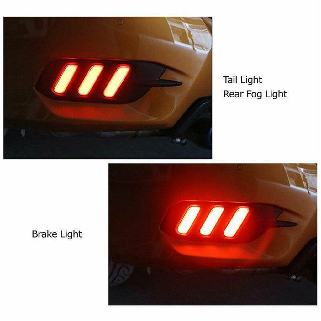 labwork For Honda Civic Sedan 2016-2019 LED Reflector Rear Bumper Brake Lamp Lab Work Auto