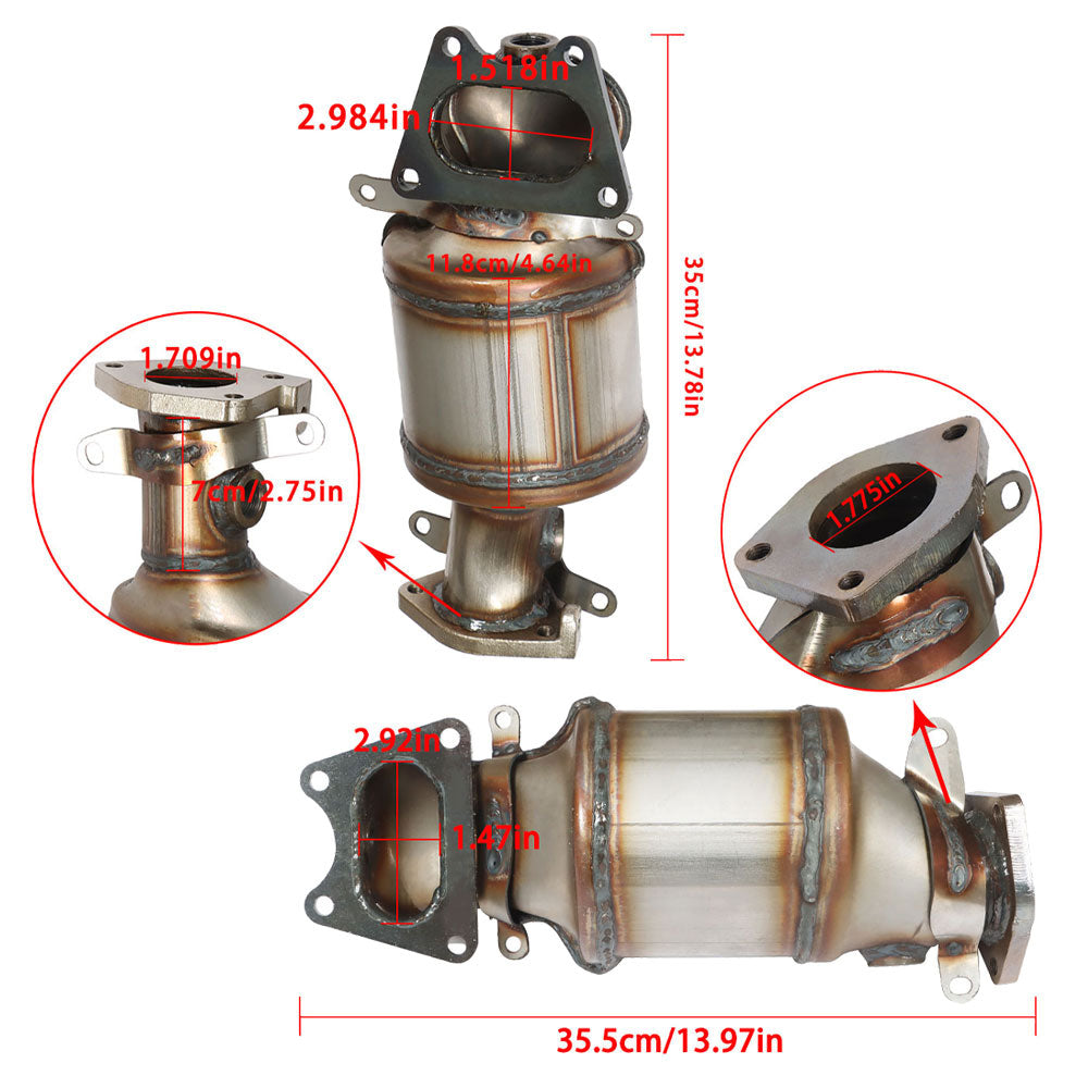 labwork For Odyssey 3.5L 2005-2007 Catalytic Converters BANK 1 and BANK 2 and Rear Lab Work Auto
