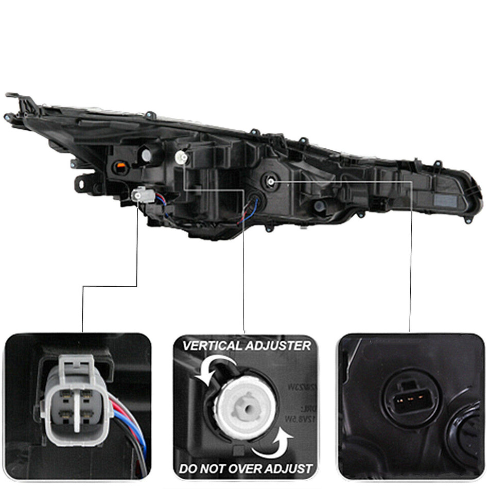 labwork For Toyota Corolla 2020-2021 L | LE LED Projector Headlight Left Side Lab Work Auto