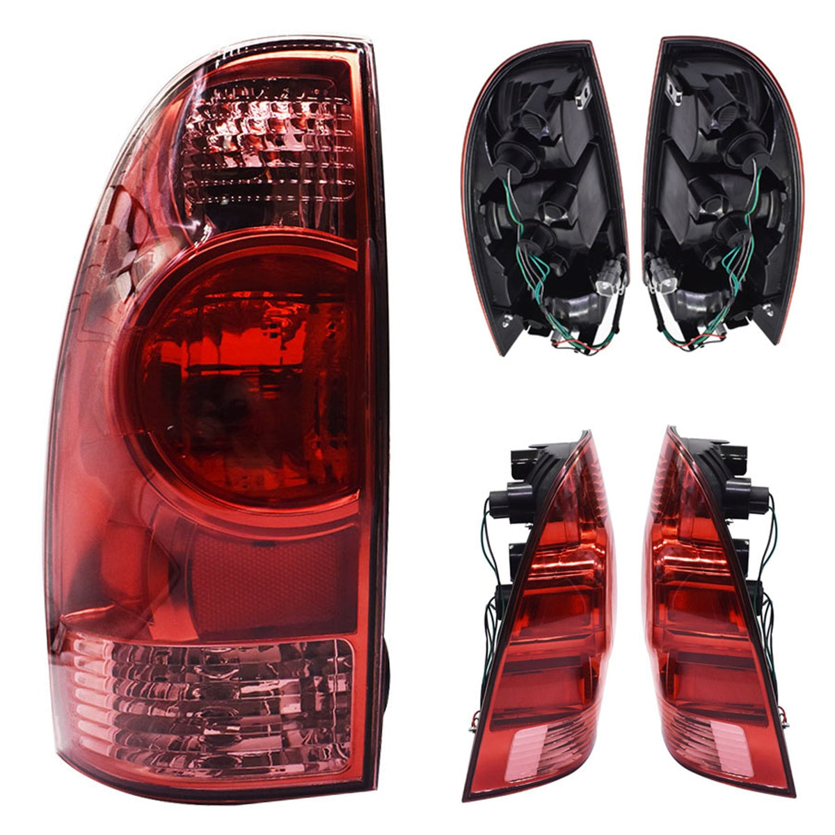 labwork For Toyota Tacoma Pickup 2005-2015 Left+Right  Red Tail Brake Light Lamp Lab Work Auto