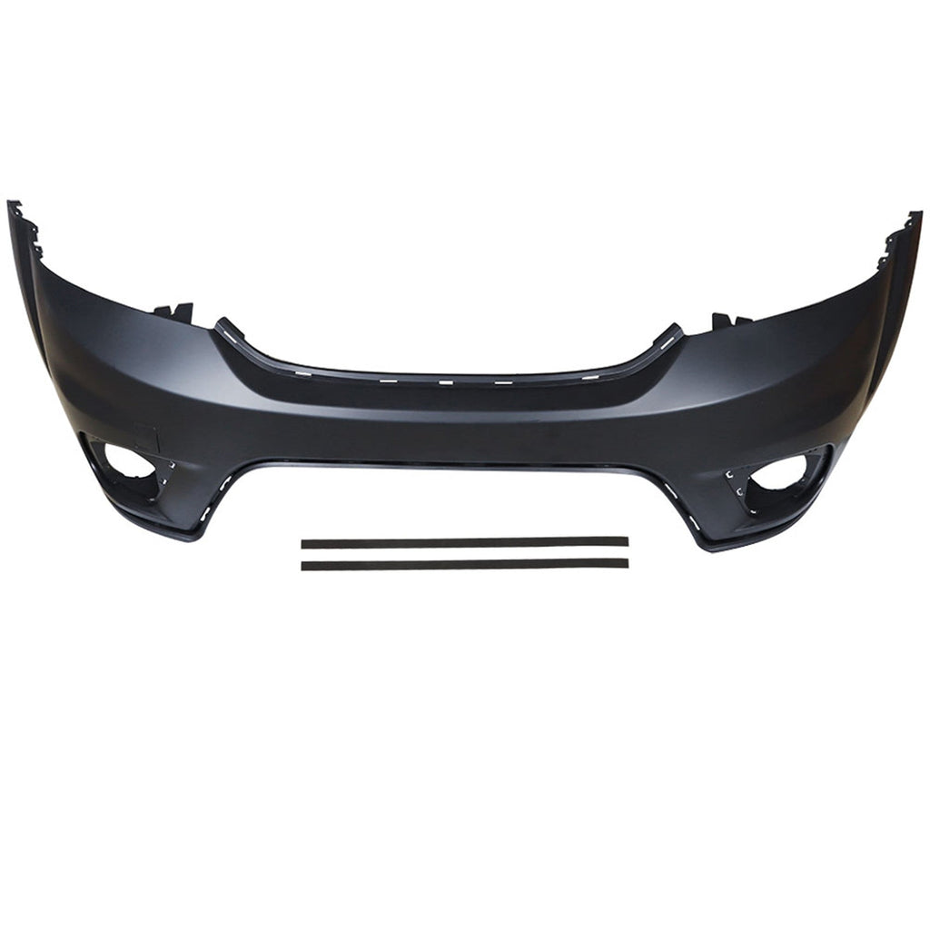 labwork Front Bumper Cover Replacement for Dodge Journey 2011 2012 2013 2014 2015 2016 2017 with Fog Lamp Holes Primed Without Headlight Washer CH1000A06C 5YB55TZZAB Lab Work Auto